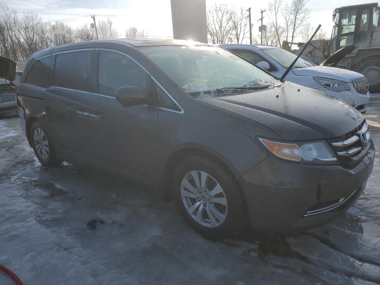 2014 Honda Odyssey VIN 5FNRL5H67EB049242 Copart auction photo, front end damage thumbnail 4