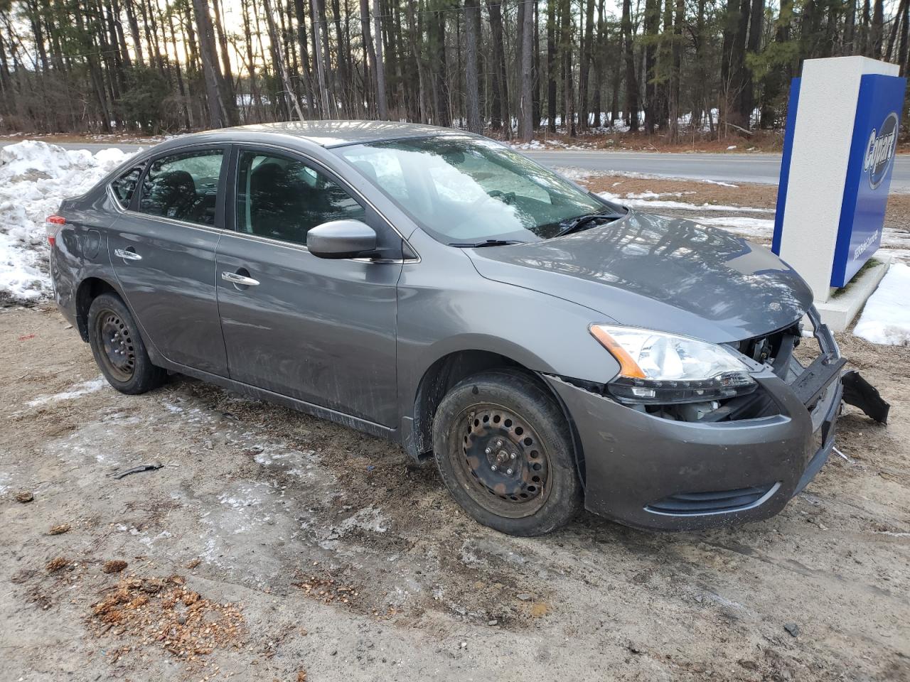 2015 Nissan Sentra VIN 3N1AB7AP4FL637409 Copart auction photo, front end / minor dent/scratches damage thumbnail 4