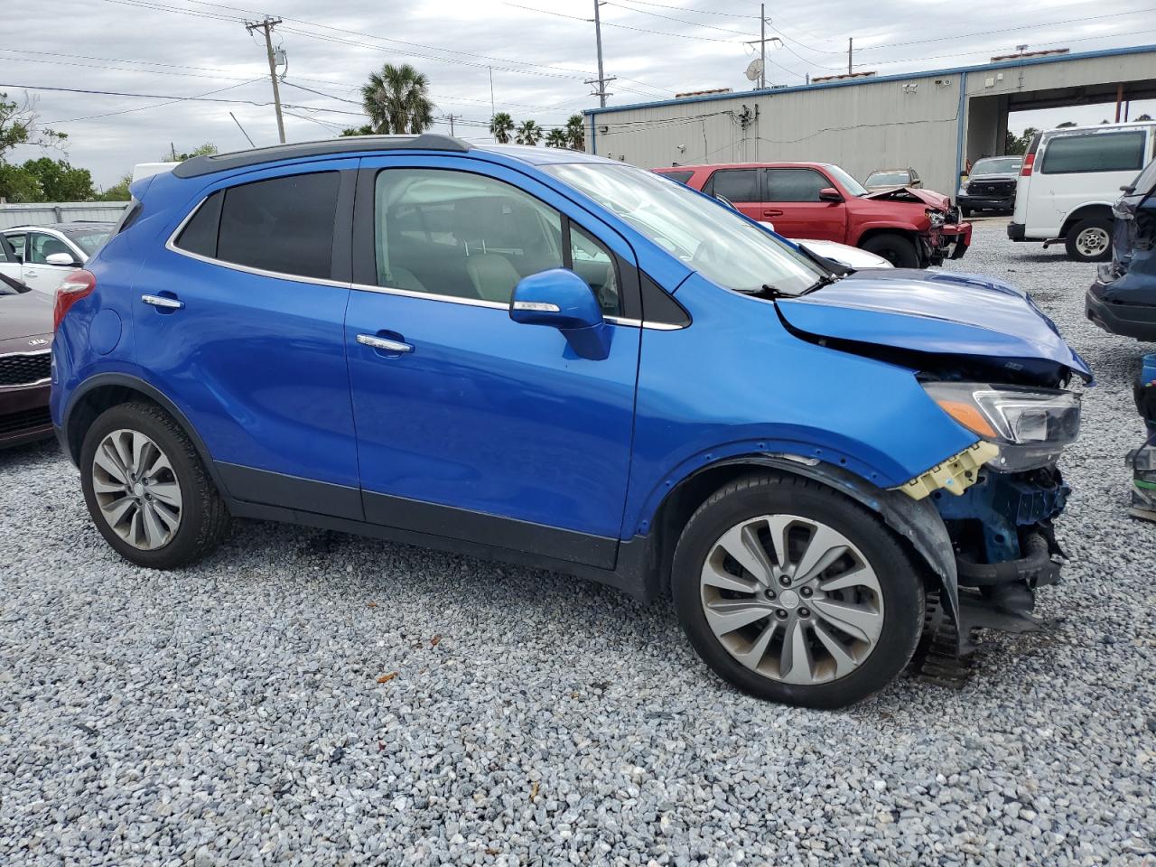 2018 Buick Encore VIN KL4CJASB0JB591672 Copart auction photo, front end damage thumbnail 4
