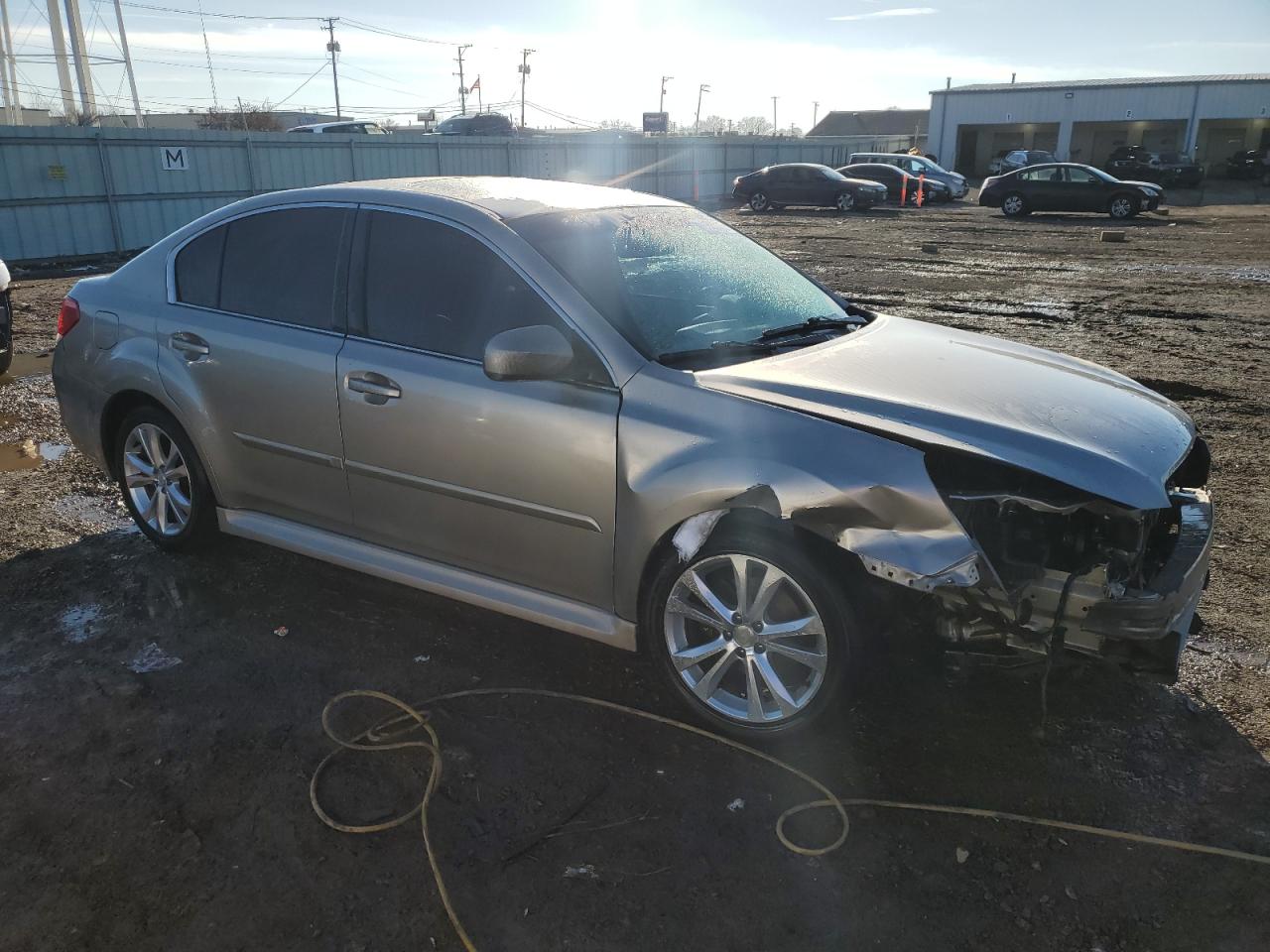 2014 Subaru Legacy VIN 4S3BMCL67E3015664 Copart auction photo, front end / side damage thumbnail 4