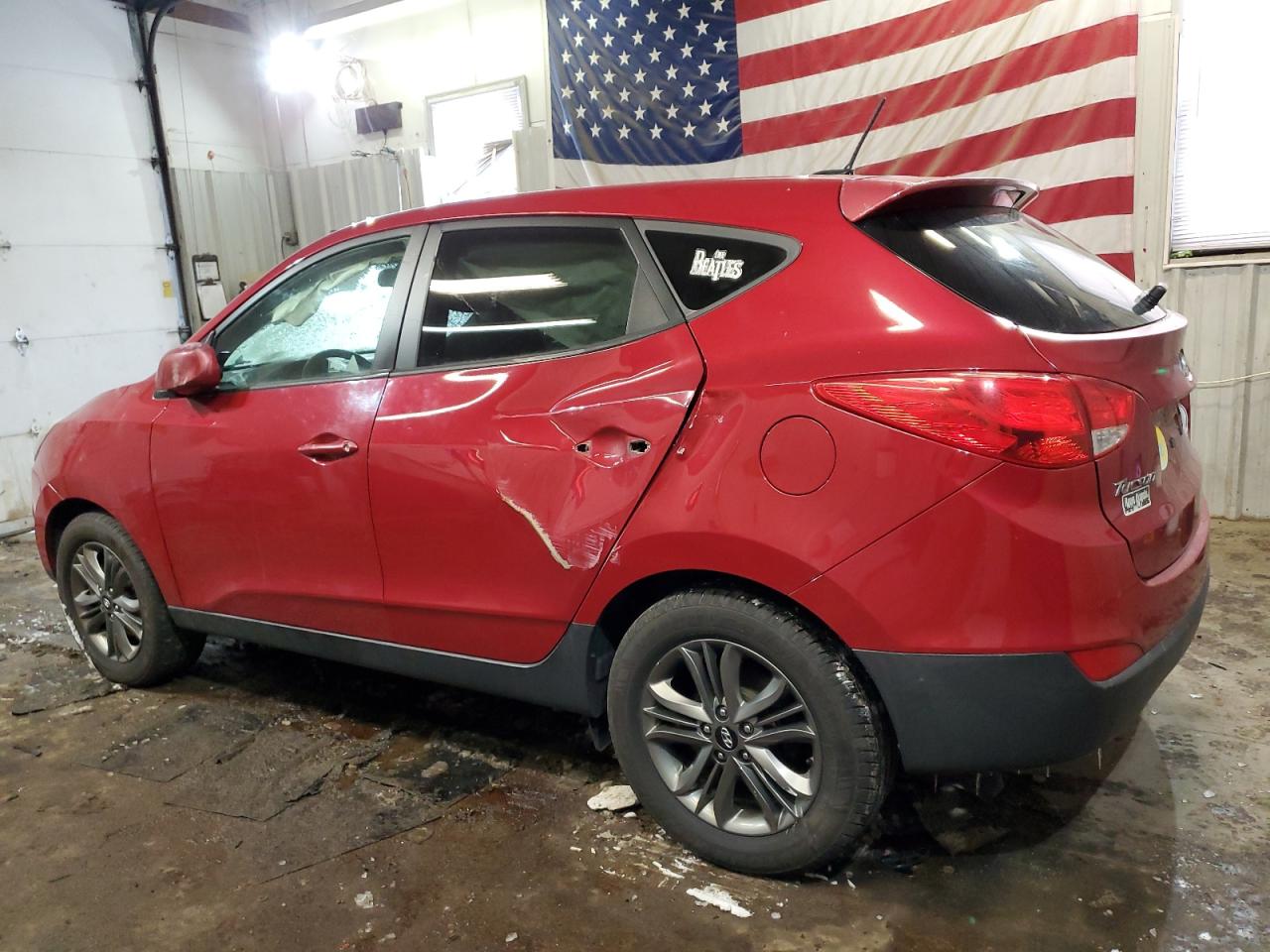 2015 Hyundai Tucson VIN KM8JTCAF4FU101751 Copart auction photo, side / minor dent/scratches damage thumbnail 2
