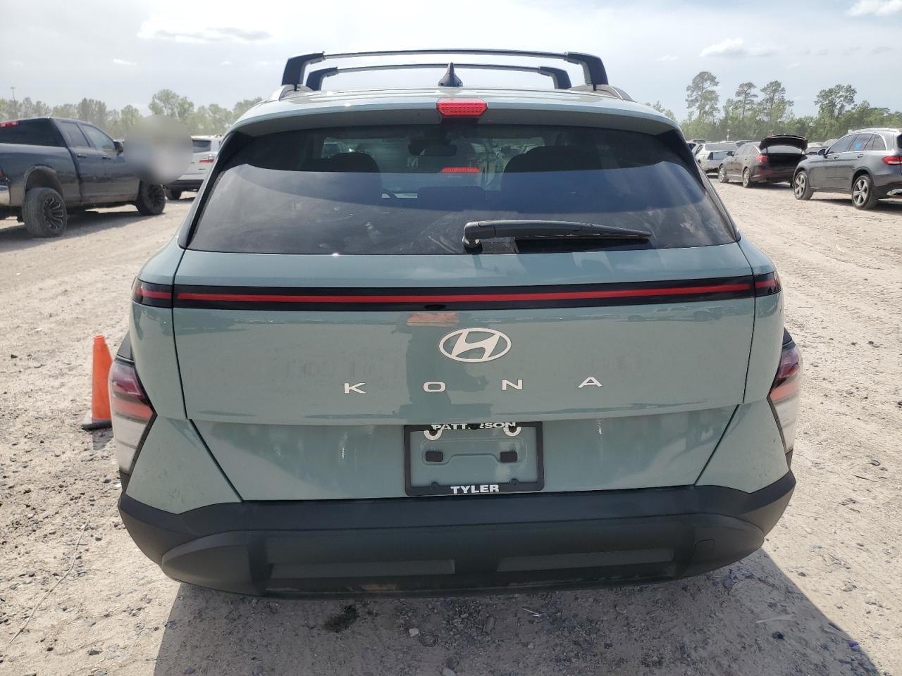 2024 Hyundai Kona VIN KM8HC3AB7RU104871 Copart auction photo, front end / side damage thumbnail 6