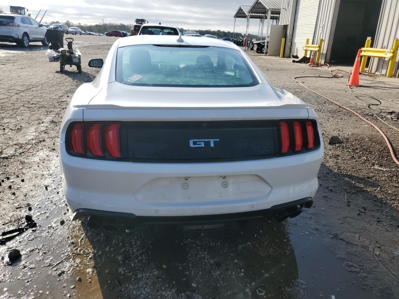 2021 Ford Mustang VIN 1FA6P8CF8M5133107 Copart auction photo, front end / side damage thumbnail 6