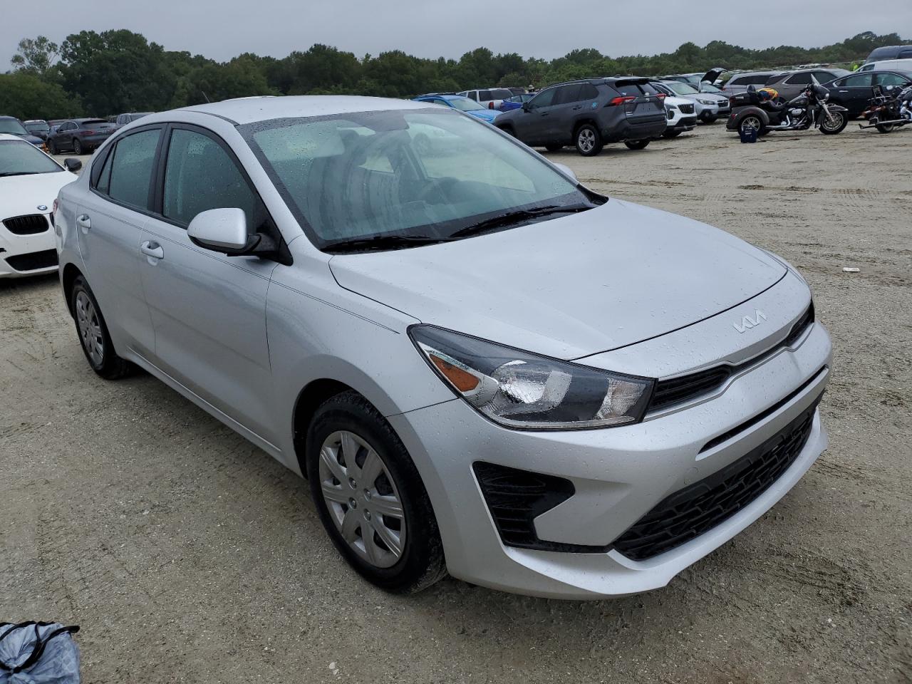 2022 KIA Rio VIN 3KPA24AD6NE506244 Copart auction photo, water/flood damage thumbnail 4