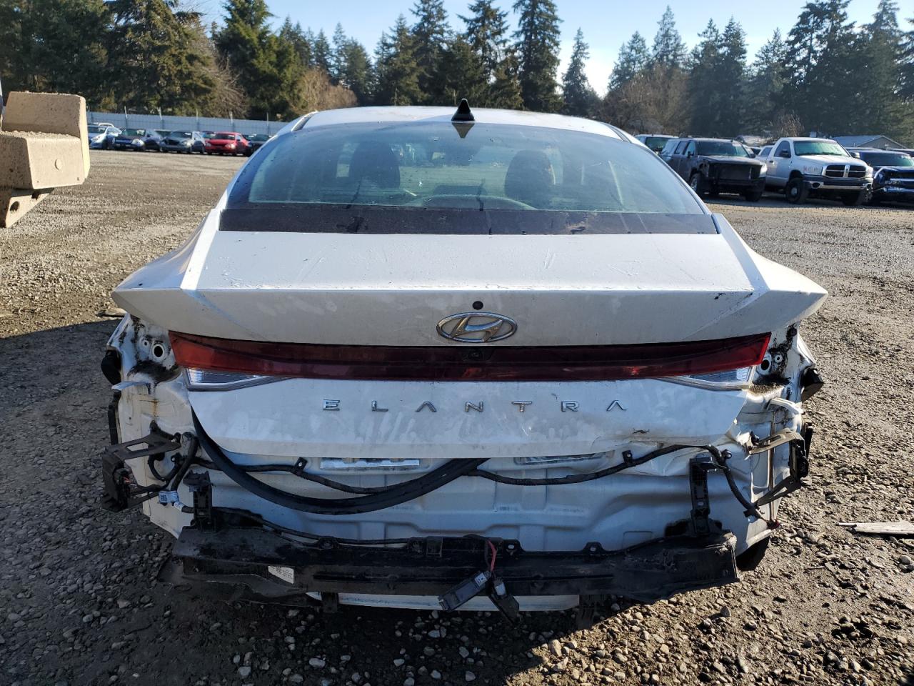 2021 Hyundai Elantra VIN 5NPLS4AG6MH032745 Copart auction photo, rear end damage thumbnail 6
