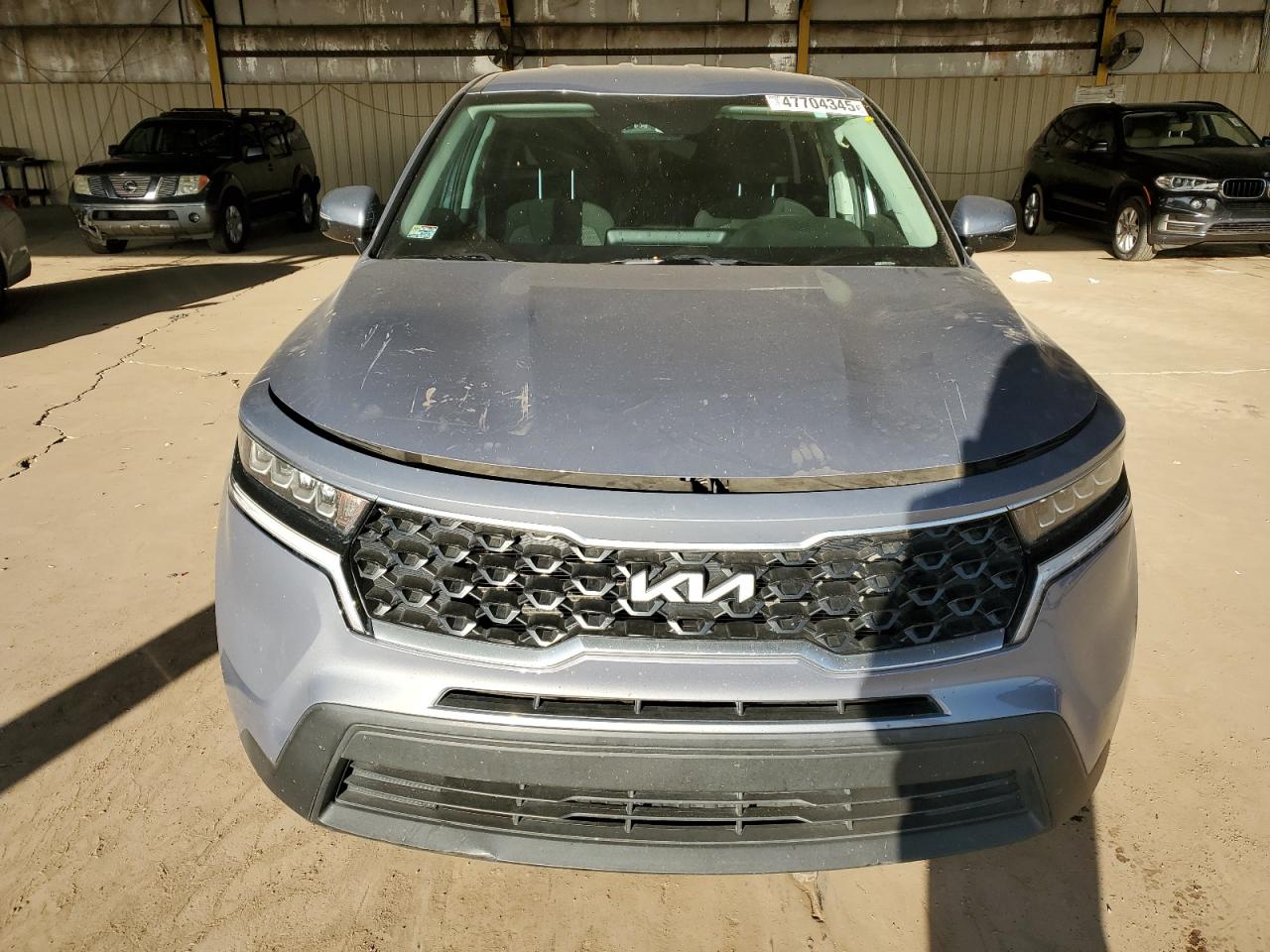 2022 KIA Sorento VIN 5XYRG4LC0NG078702 Copart auction photo, side / front end damage thumbnail 5