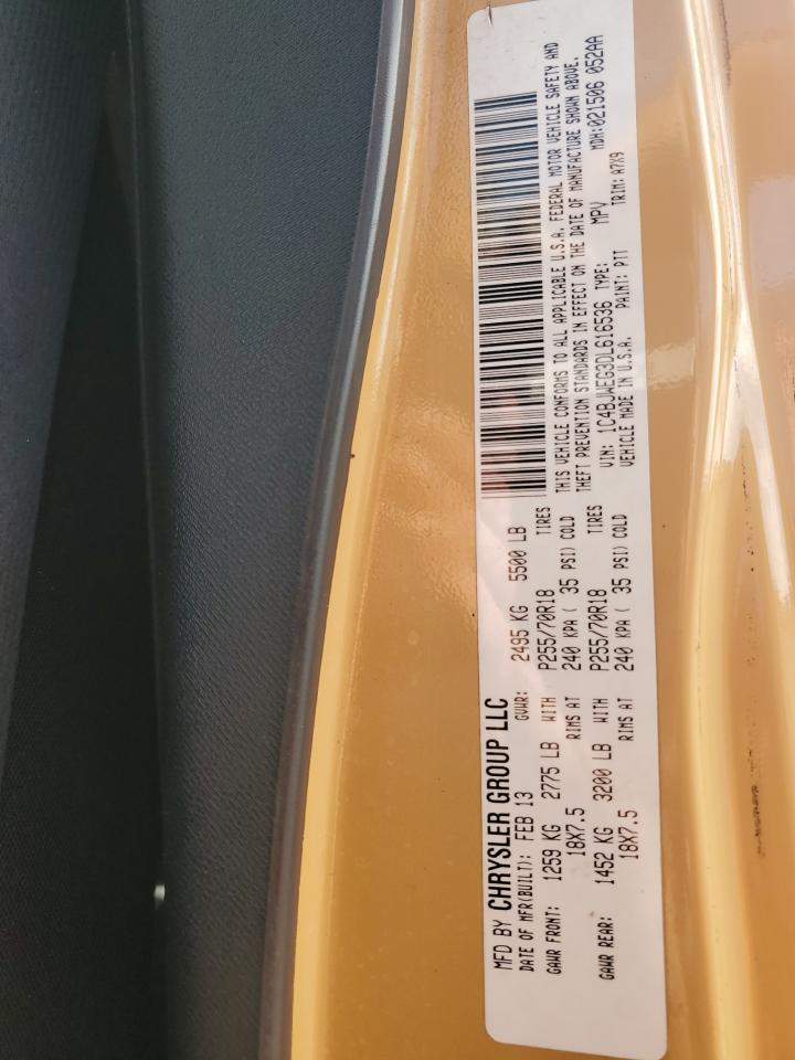 2013 Jeep Wrangler VIN 1C4BJWEG3DL616536 Copart auction photo, front end / undercarriage damage thumbnail 13