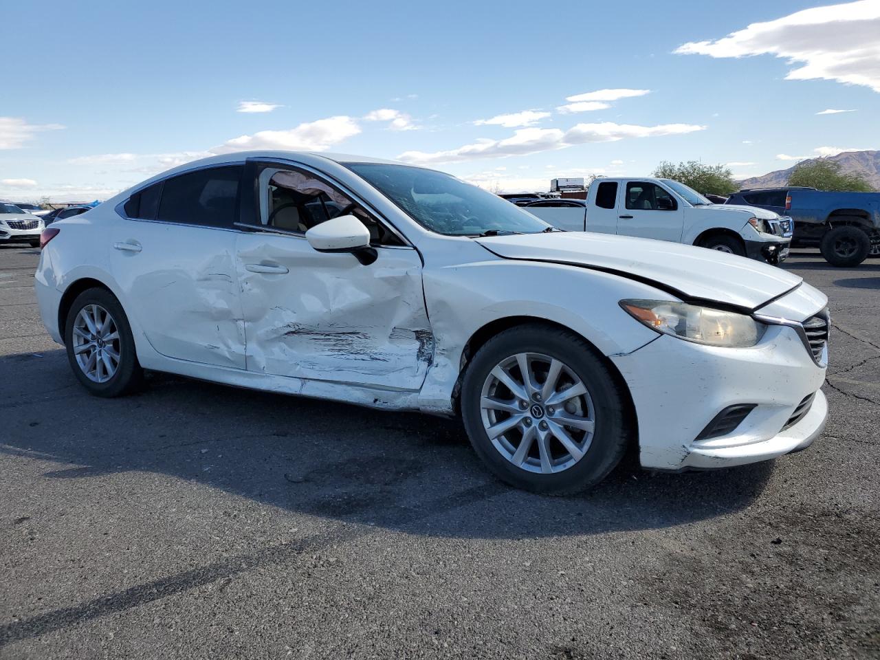 2016 Mazda 6 VIN JM1GJ1U55G1464803 Copart auction photo, side damage thumbnail 4