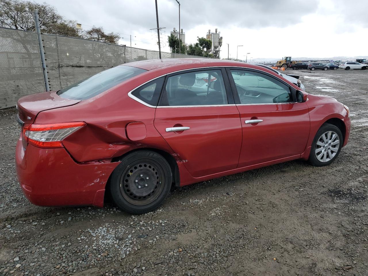 2014 Nissan Sentra VIN 3N1AB7APXEY269593 Copart auction photo, rear end damage thumbnail 3