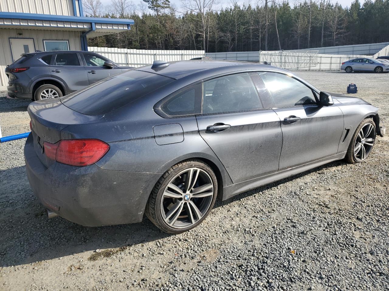 2015 BMW 4er VIN WBA4B1C58FD955538 Copart auction photo, front end / undercarriage damage thumbnail 3