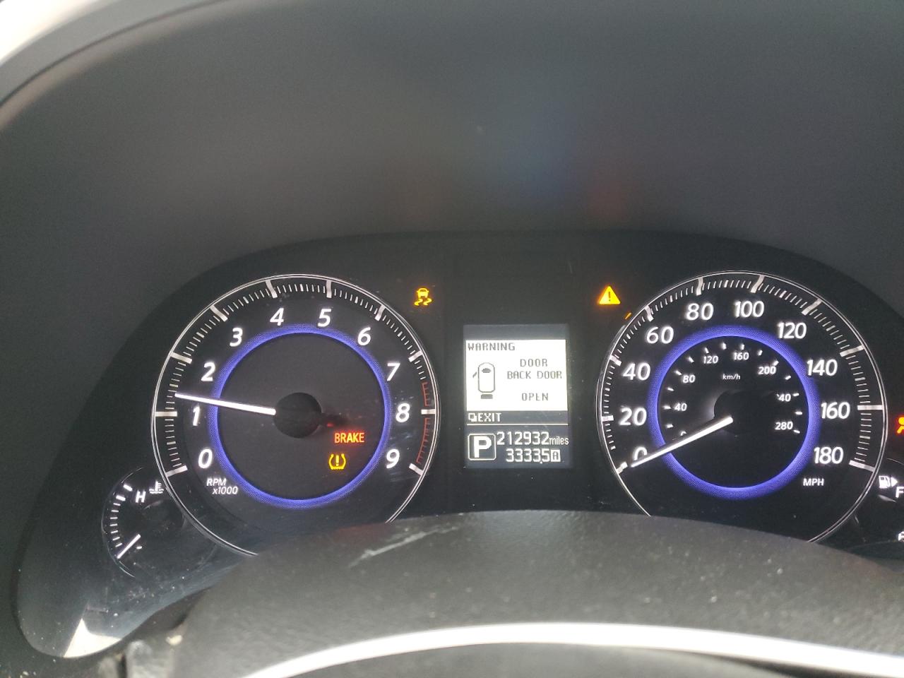 2016 Infiniti QX70 VIN JN8CS1MW7GM751888 Copart auction photo, front end / side damage thumbnail 9