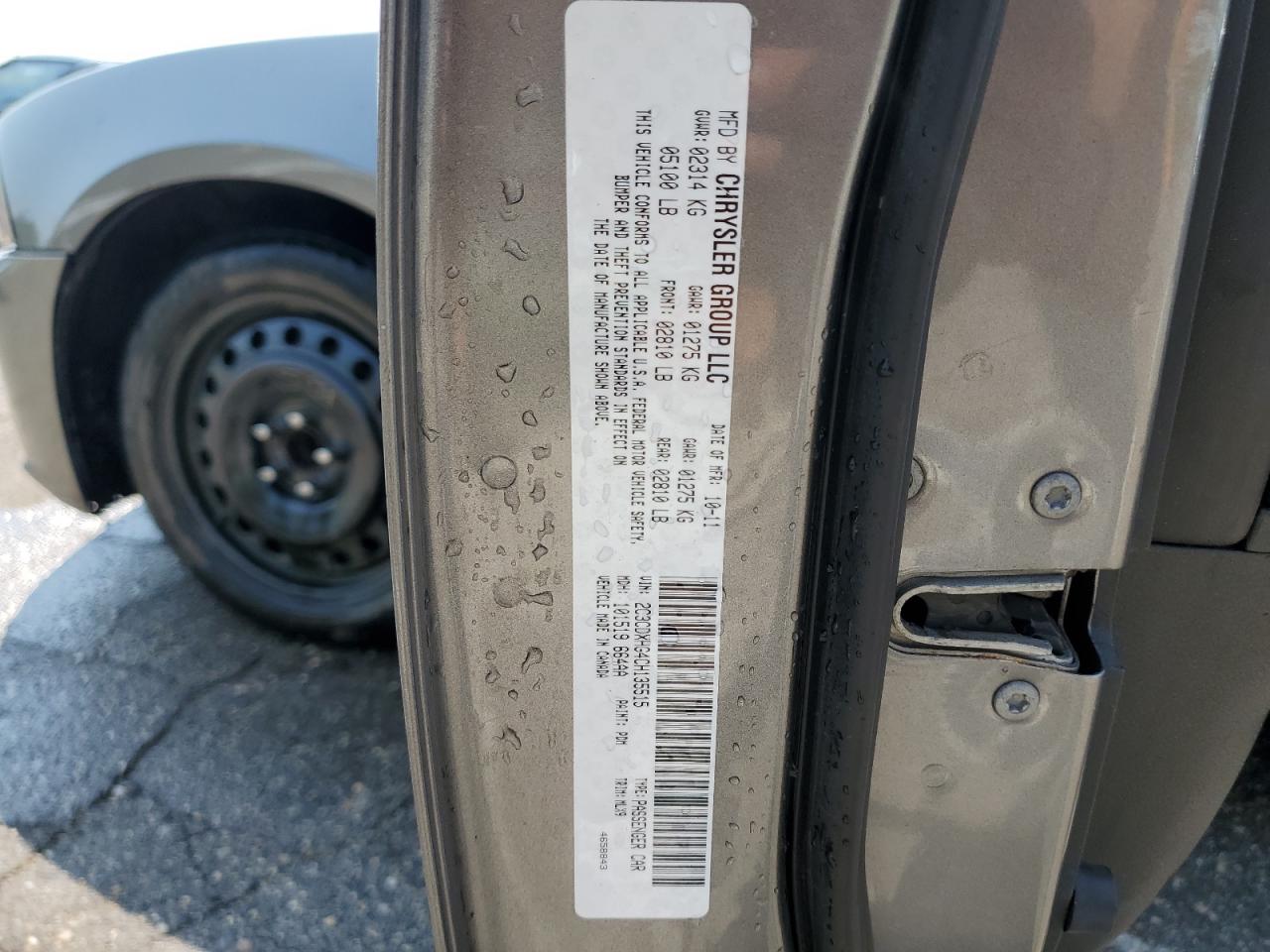 2012 Dodge Charger VIN 2C3CDXHG4CH135515 Copart auction photo, minor dent/scratches damage thumbnail 13
