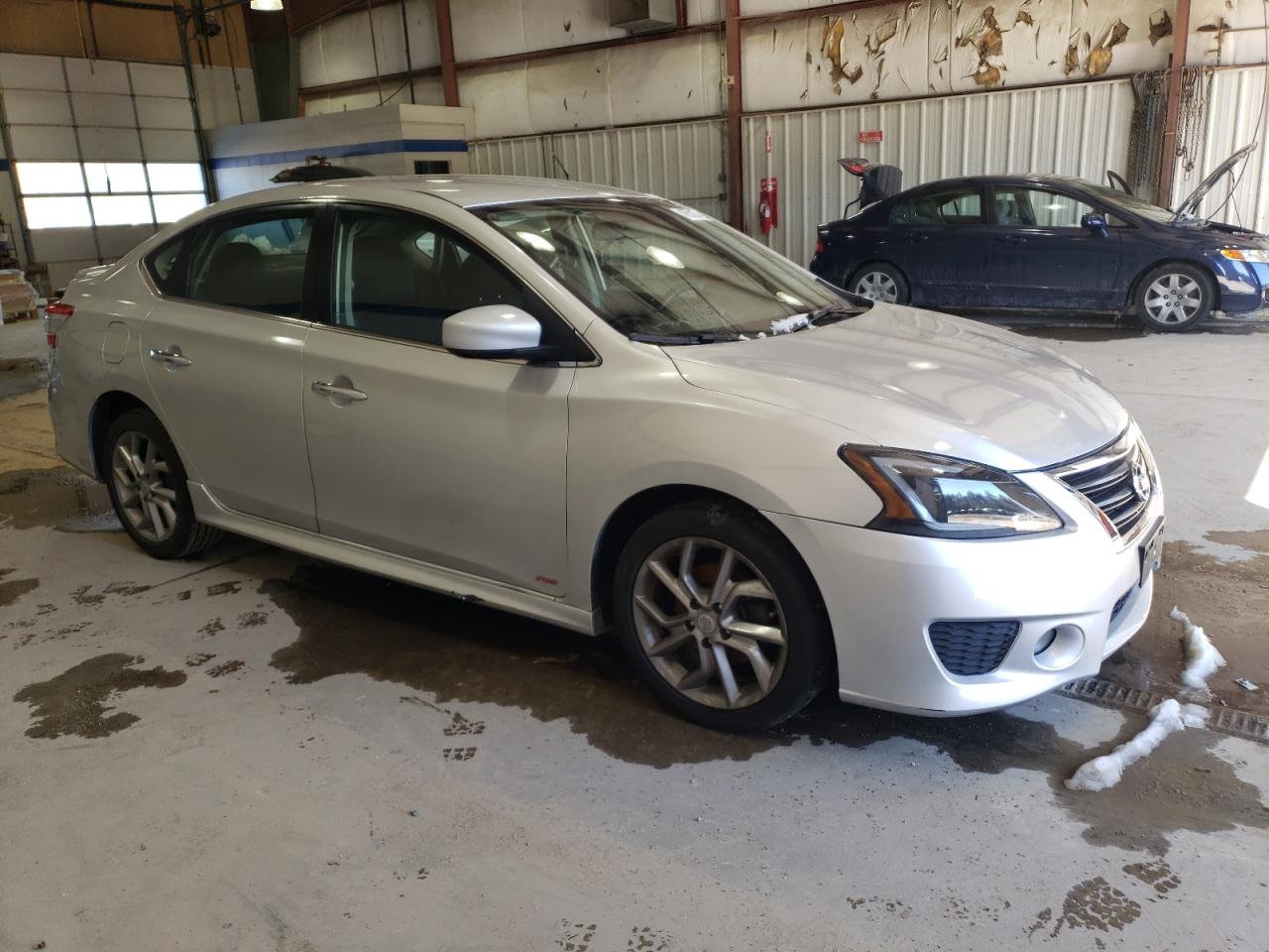 2013 Nissan Sentra VIN 3N1AB7AP4DL732324 Copart auction photo, front end / undercarriage damage thumbnail 4