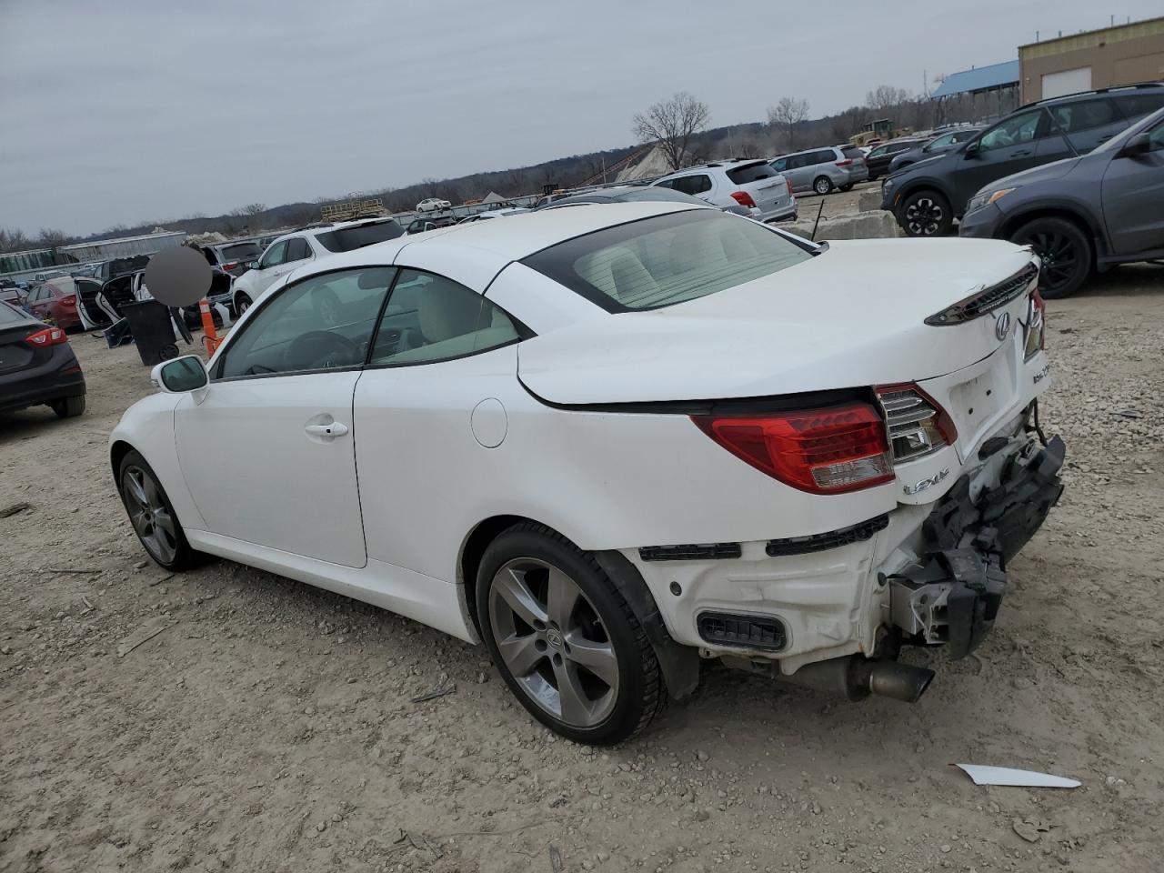 2010 Lexus IS VIN JTHFF2C26A2507264 Copart auction photo, rear end damage thumbnail 2