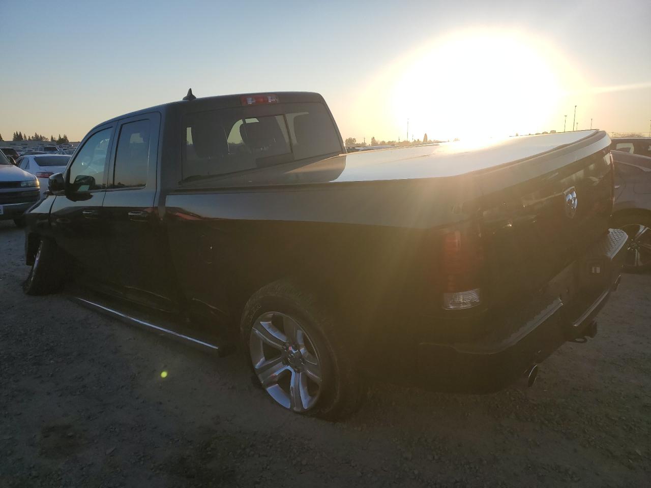 2014 RAM 1500 VIN 1C6RR7HT5ES395509 Copart auction photo, front end / rear end damage thumbnail 2