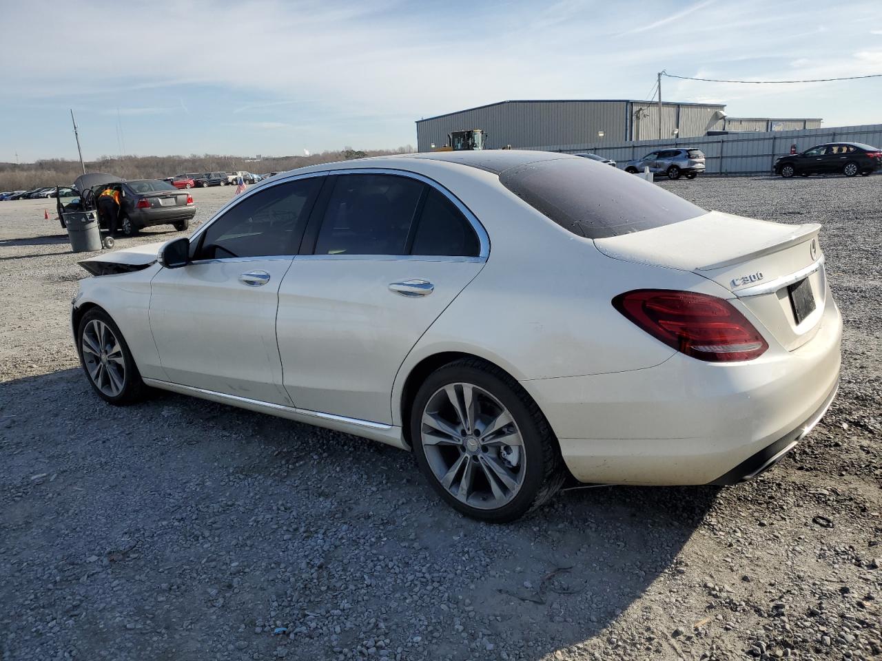 2017 Mercedes-Benz C-klasse VIN 55SWF4JBXHU196024 Copart auction photo, front end / minor dent/scratches damage thumbnail 2