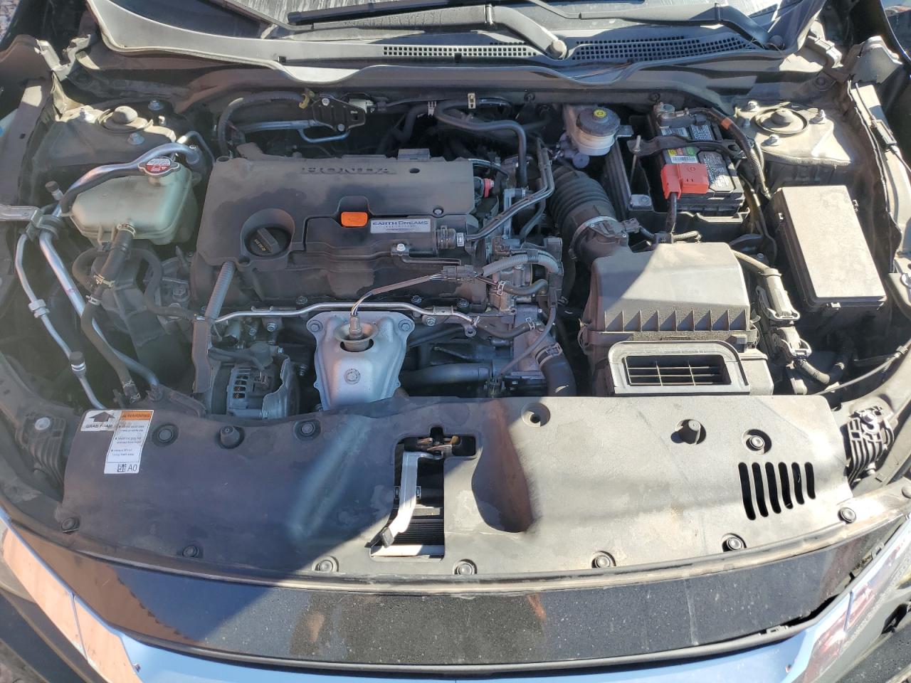 2016 Honda Civic VIN 19XFC2F58GE080200 Copart auction photo, side / front end damage thumbnail 11