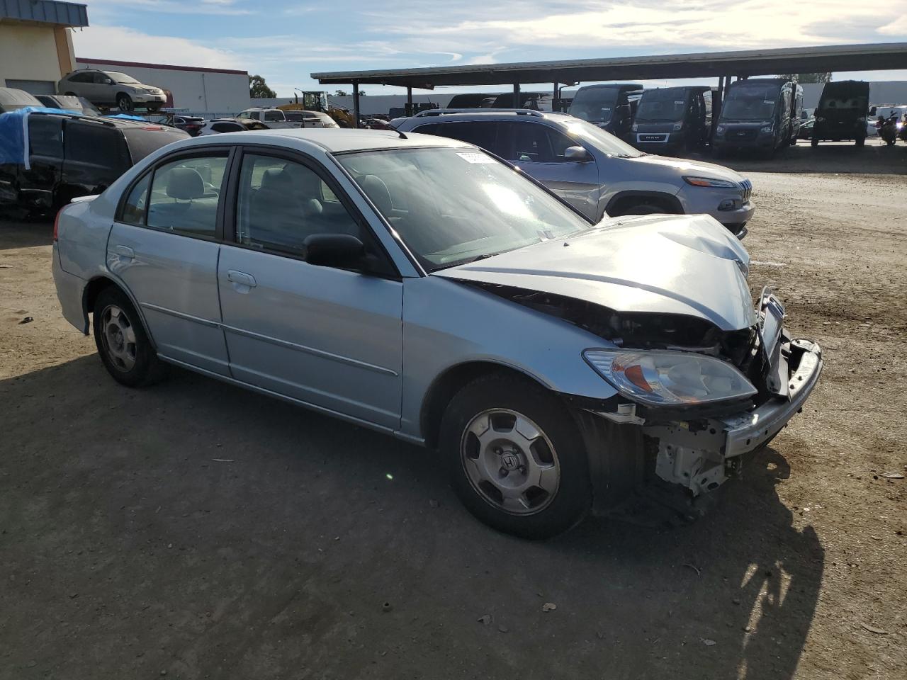 2005 Honda Civic VIN JHMES95665S002329 Copart auction photo, front end damage thumbnail 4
