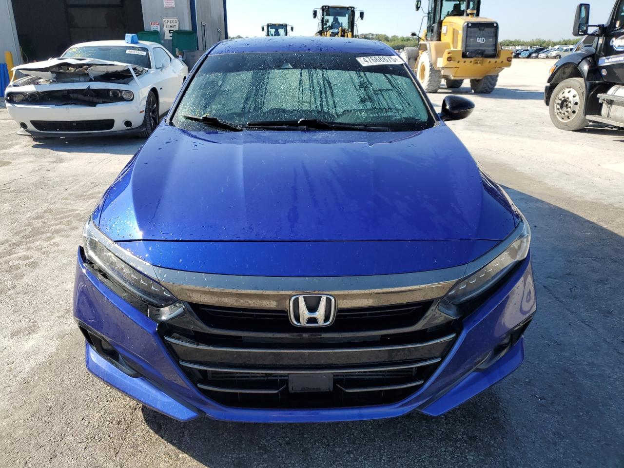 2021 Honda Accord VIN 1HGCV1F3XMA073352 Copart auction photo, water/flood / side damage thumbnail 5
