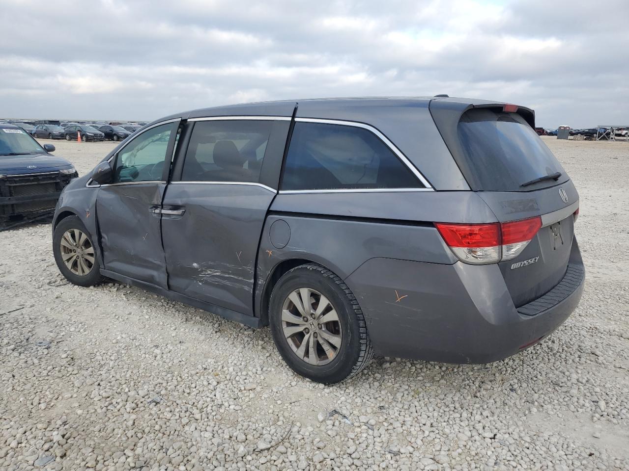 2014 Honda Odyssey VIN 5FNRL5H66EB048762 Copart auction photo, side damage thumbnail 2