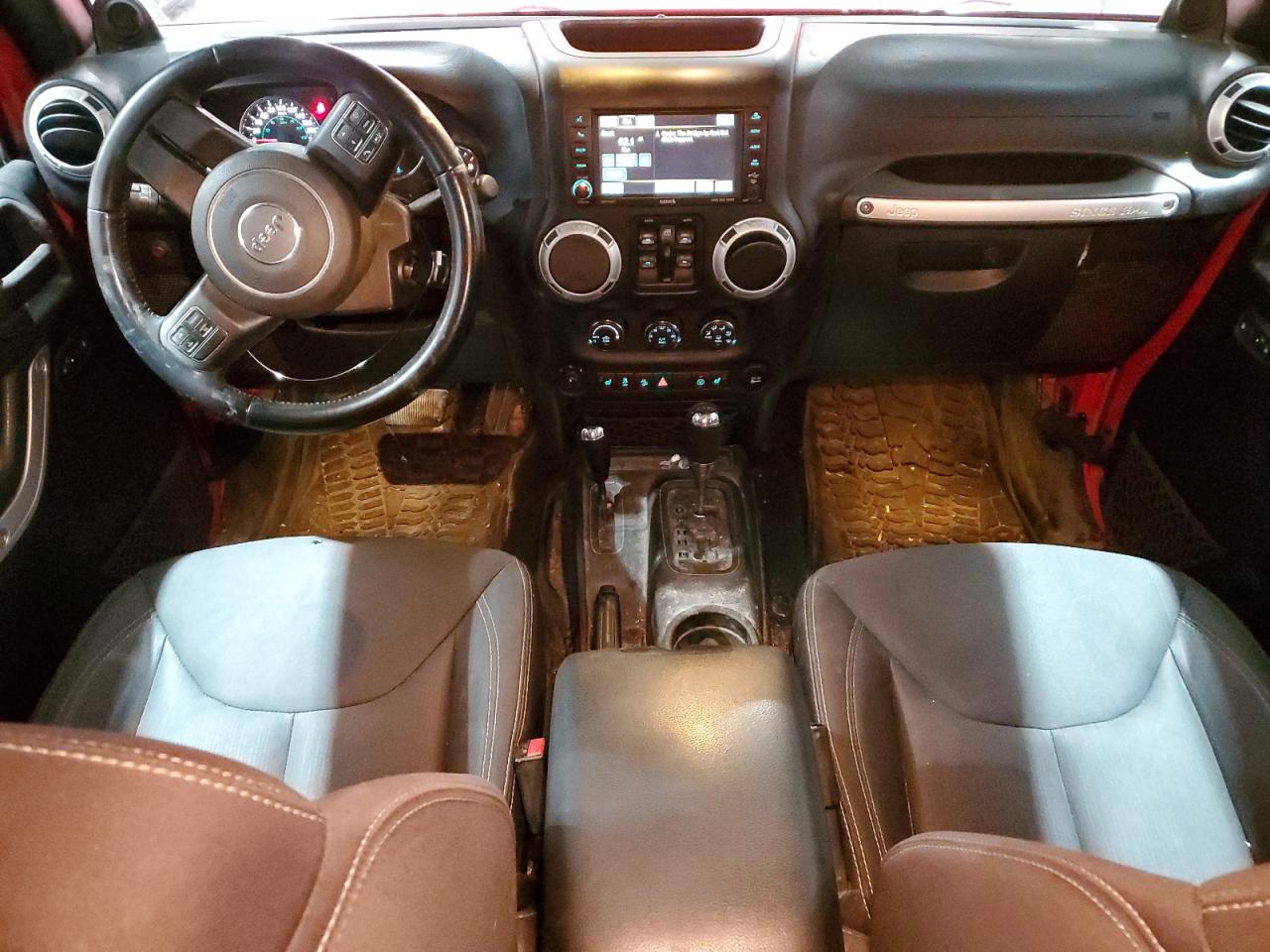 2014 Jeep Wrangler VIN 1C4BJWEG8EL132976 Copart auction photo, front end / undercarriage damage thumbnail 8