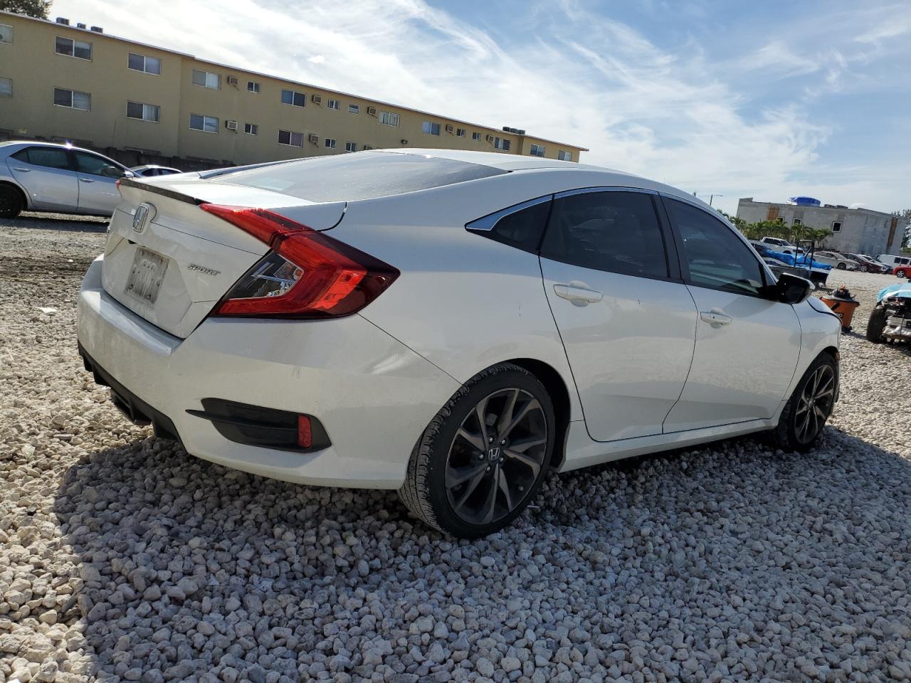 2019 Honda Civic VIN 2HGFC2F85KH567380 Copart auction photo, front end damage thumbnail 3