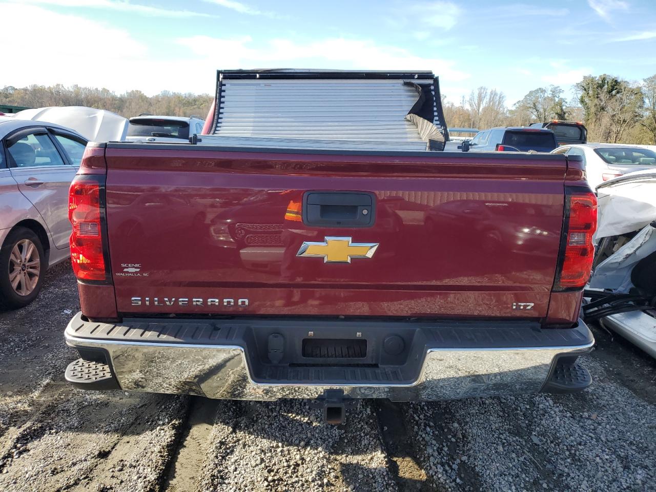 2014 Chevrolet Silverado VIN 3GCUKSEC6EG201902 Copart auction photo, top/roof damage thumbnail 6