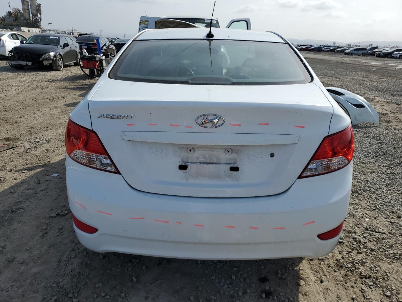 2014 Hyundai Accent VIN KMHCT4AE7EU620880 Copart auction photo, front end damage thumbnail 6