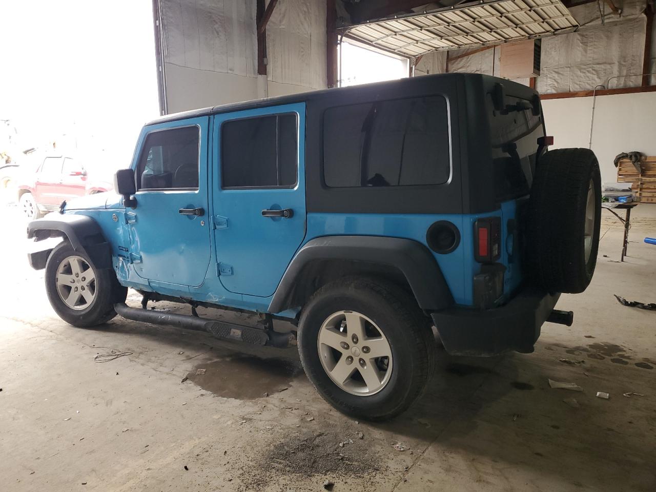 2017 Jeep Wrangler VIN 1C4BJWDG1HL636064 Copart auction photo, side damage thumbnail 2