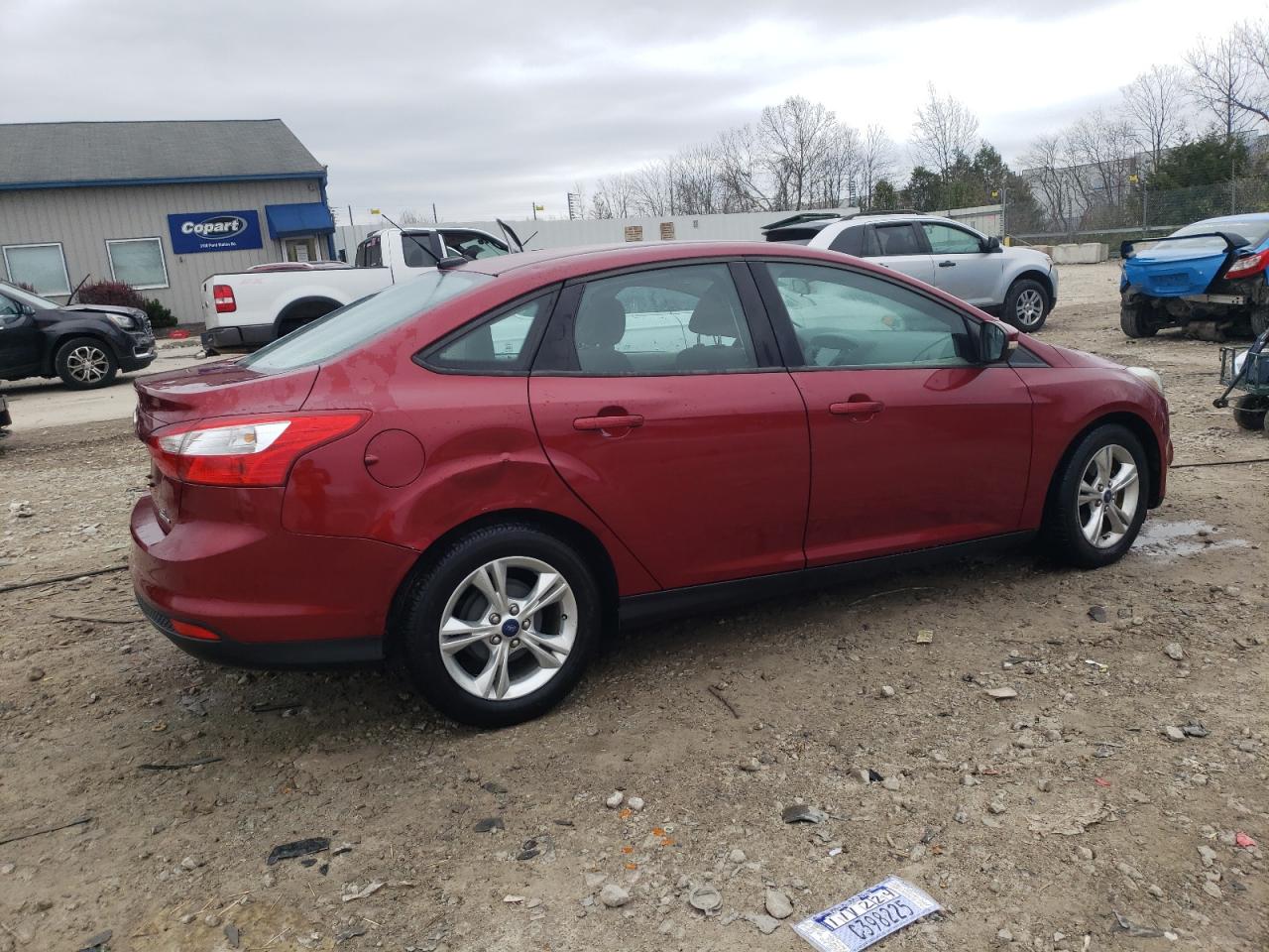 2014 Ford Focus VIN 1FADP3F22EL378517 Copart auction photo, rear end damage thumbnail 3