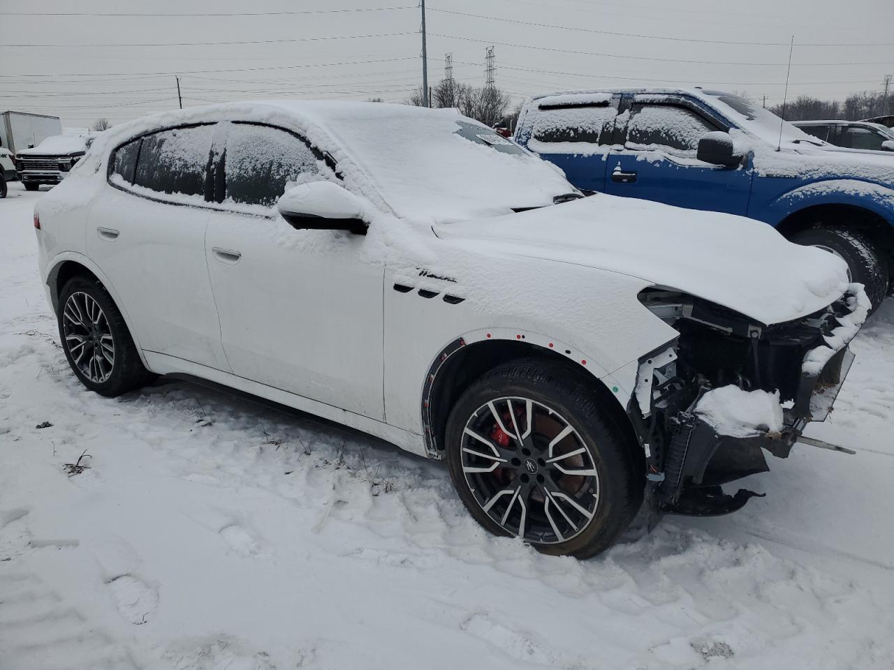 2023 Maserati Grecale VIN ZN682AVM5P7429004 Copart auction photo, front end / mechanical damage thumbnail 4