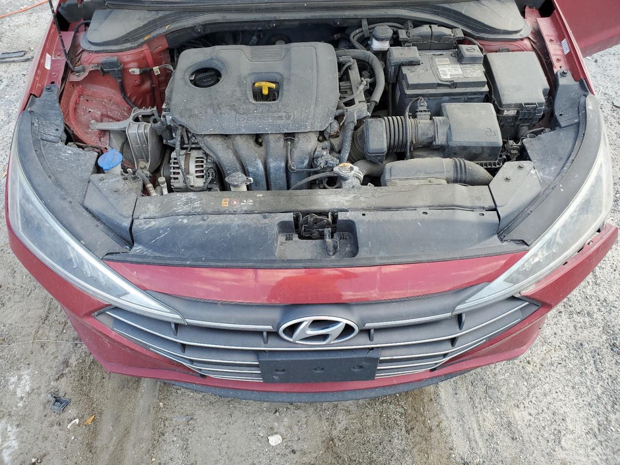 2020 Hyundai Elantra VIN KMHD84LF3LU017059 Copart auction photo, rear end / front end damage thumbnail 11