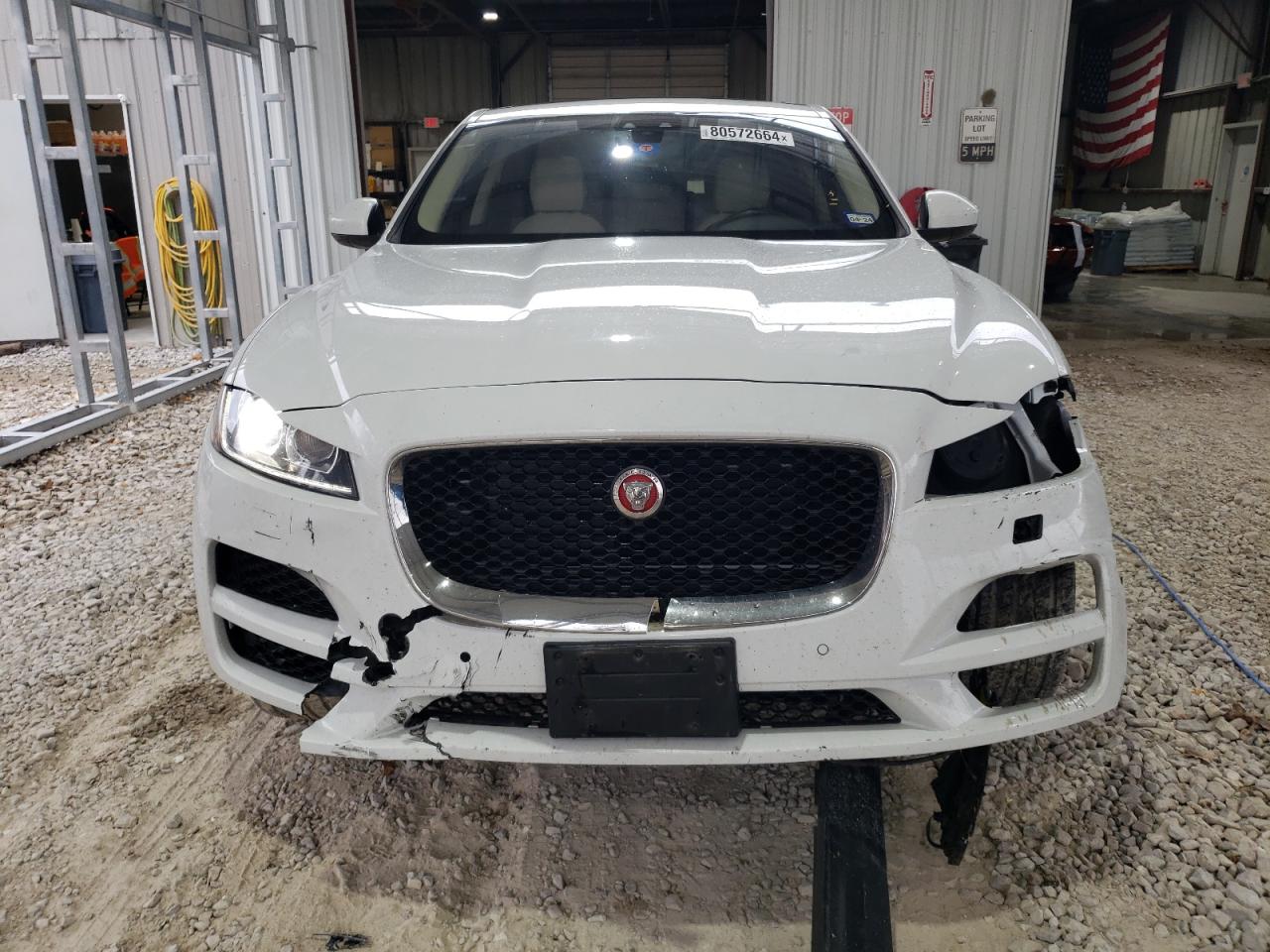 2020 Jaguar F-Pace VIN SADCK2GX0LA634806 Copart auction photo, front end / undercarriage damage thumbnail 5