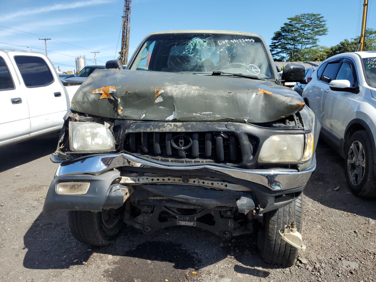 2001 Toyota Tacoma VIN 5TESN92N81Z736659 Copart auction photo, front end damage thumbnail 5