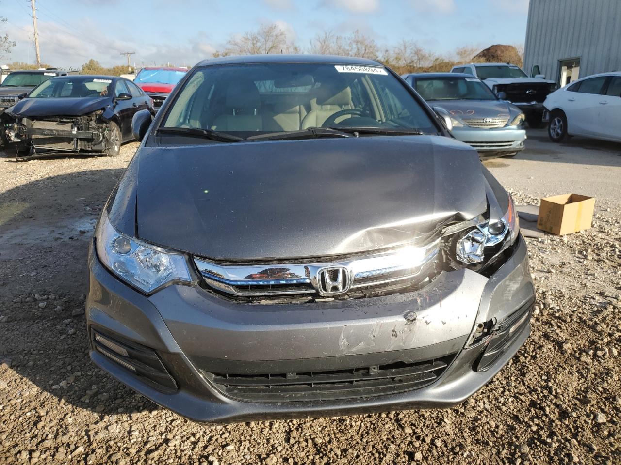 2013 Honda Insight VIN JHMZE2H74DS001814 Copart auction photo, front end damage thumbnail 5