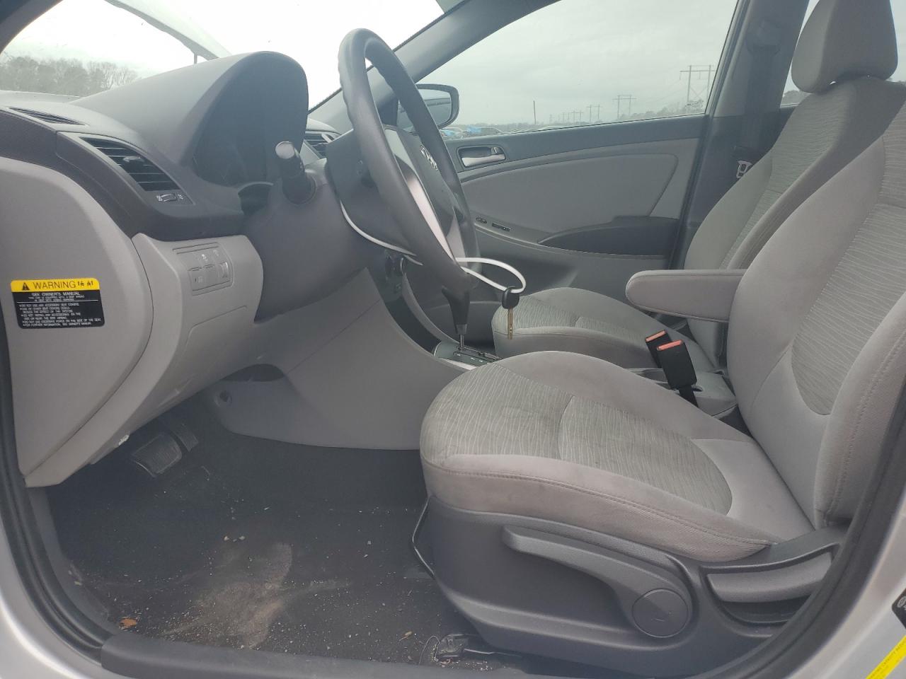 2017 Hyundai Accent VIN KMHCT4AE6HU174418 Copart auction photo, front end damage thumbnail 7
