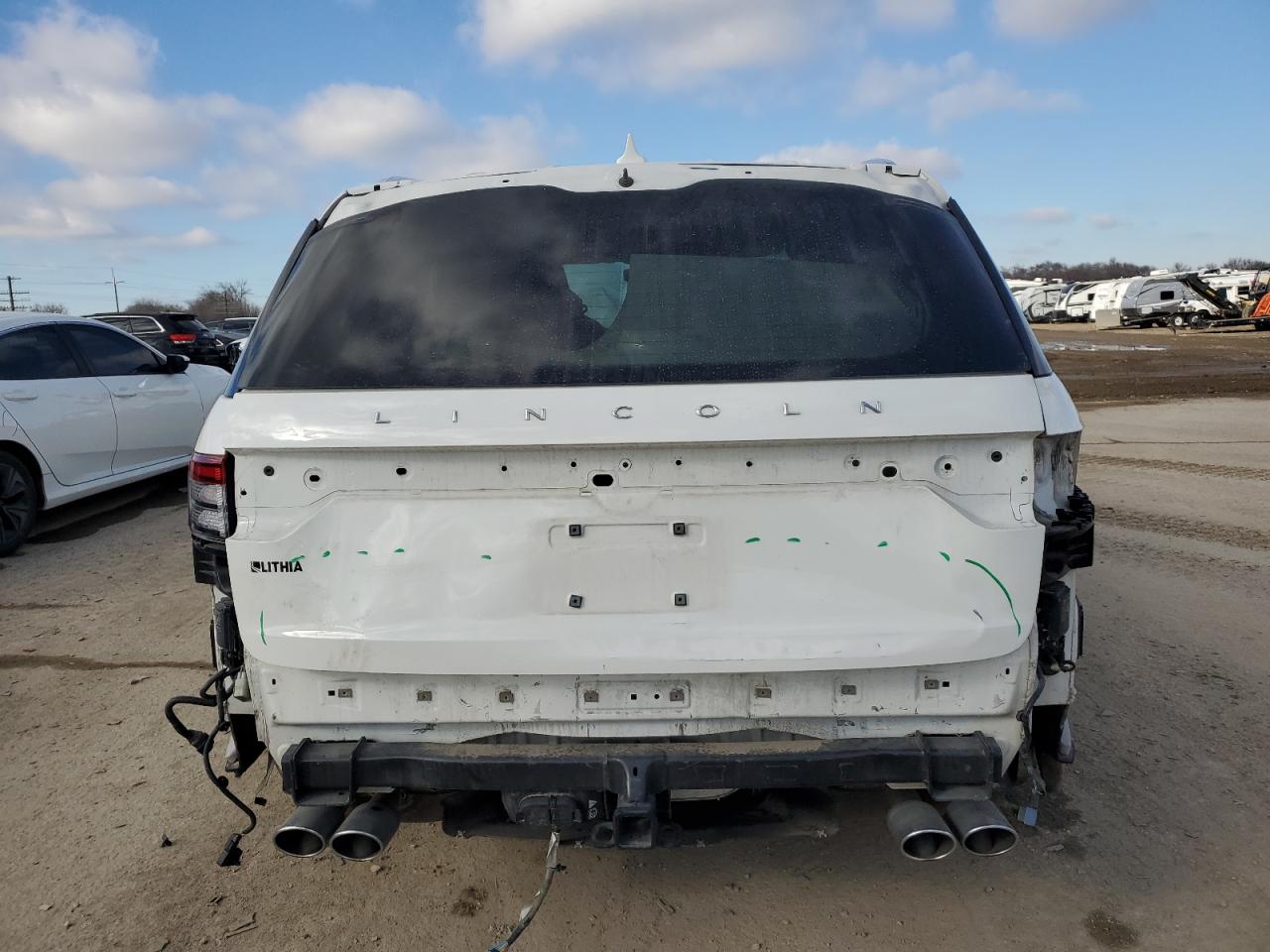 2020 Lincoln Aviator VIN 5LM5J7XCXLGL26923 Copart auction photo, front end / rear end damage thumbnail 6
