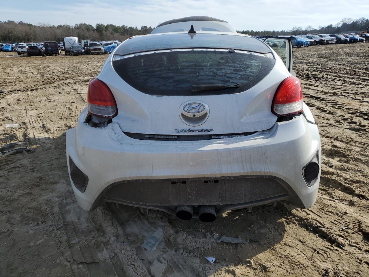 2016 Hyundai Veloster VIN KMHTC6AE1GU283461 Copart auction photo, undercarriage / all over damage thumbnail 6