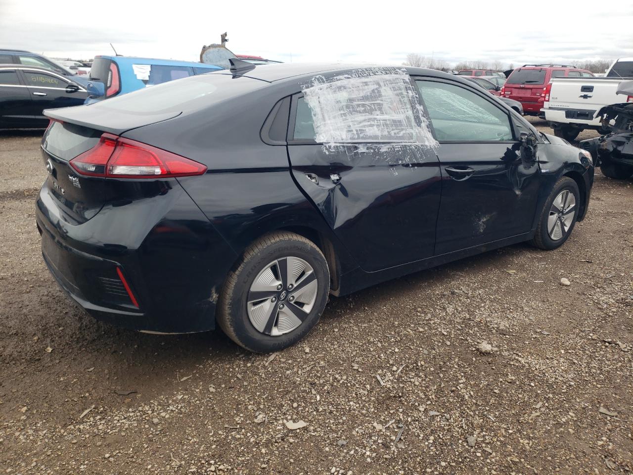 2019 Hyundai IONIQ VIN KMHC65LC0KU178528 Copart auction photo, side / minor dent/scratches damage thumbnail 3