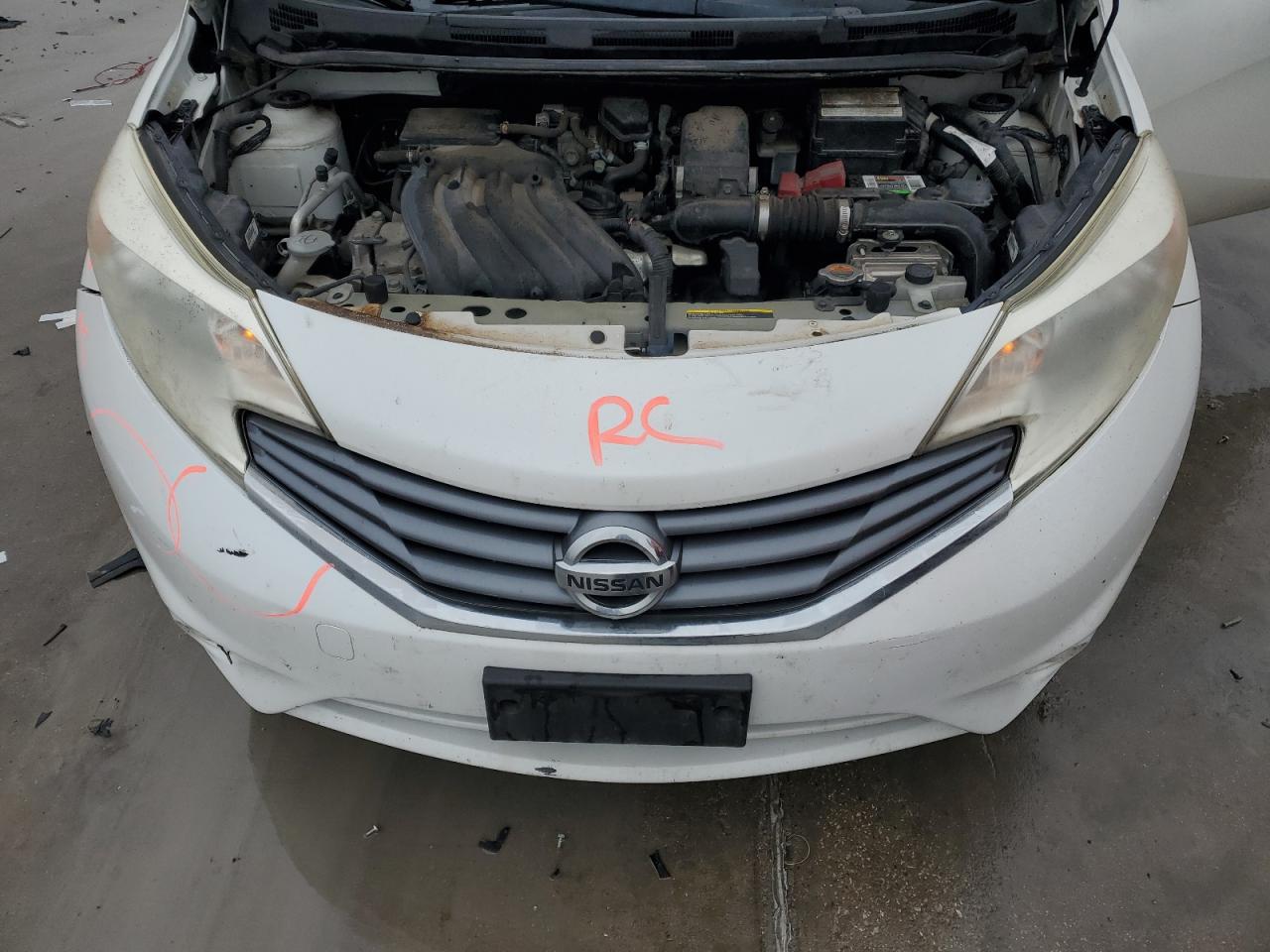 2014 Nissan Versa VIN 3N1CE2CP5EL375981 Copart auction photo, rear end / front end damage thumbnail 11