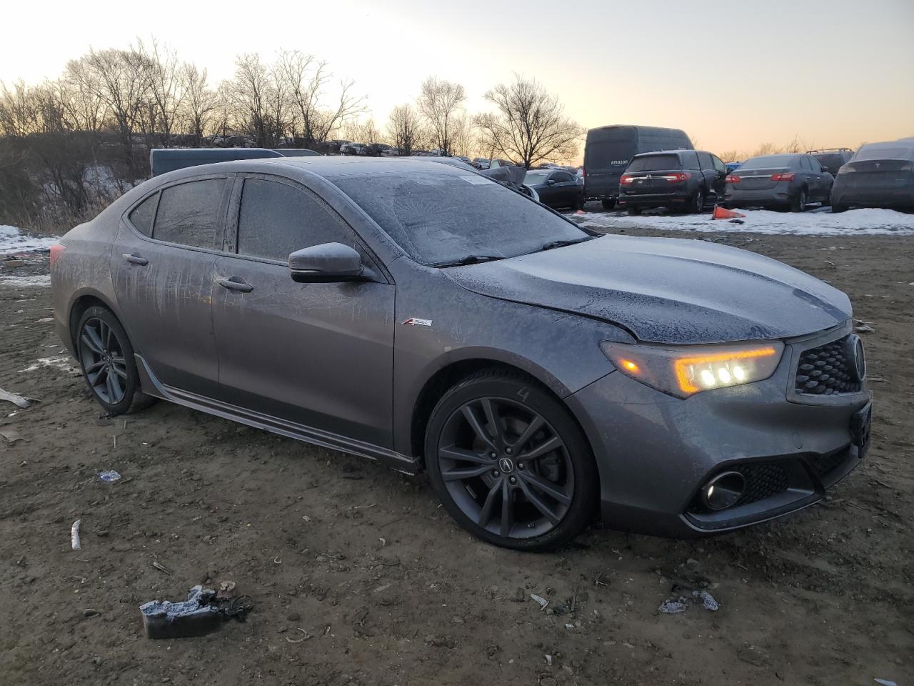 2018 Acura TLX VIN 19UUB3F64JA003389 Copart auction photo, front end damage thumbnail 4