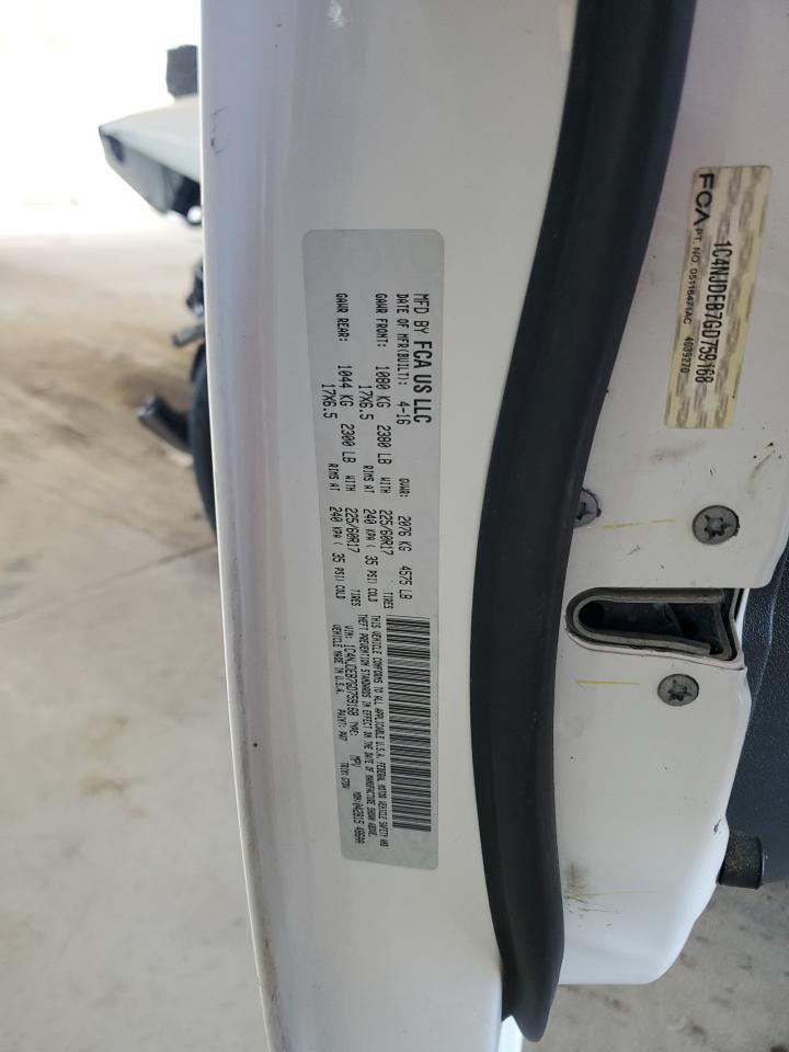 2016 Jeep Compass VIN 1C4NJDEB7GD759168 Copart auction photo, front end / frame damage damage thumbnail 13