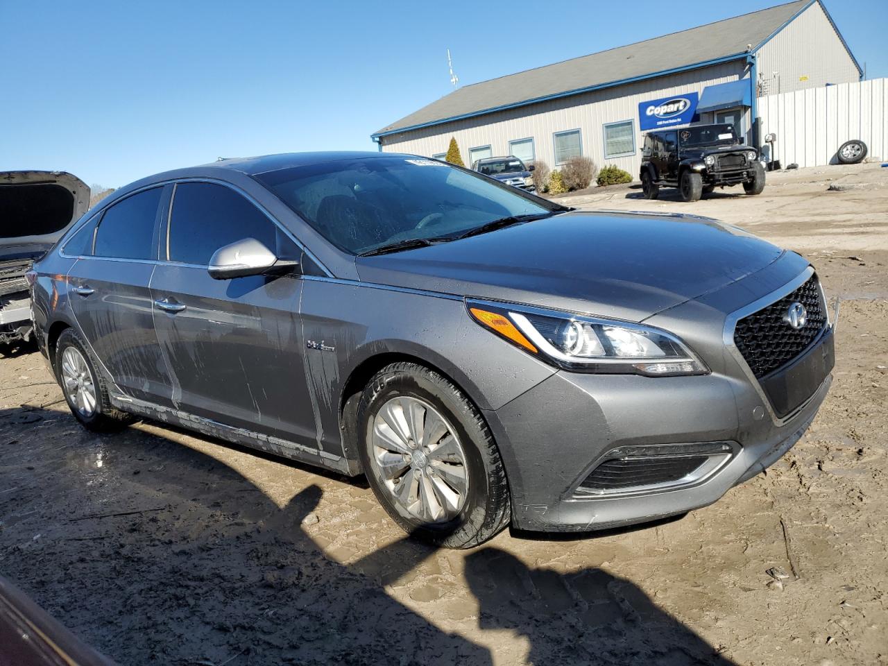 2017 Hyundai Sonata VIN KMHE24L16HA060104 Copart auction photo, front end damage thumbnail 4