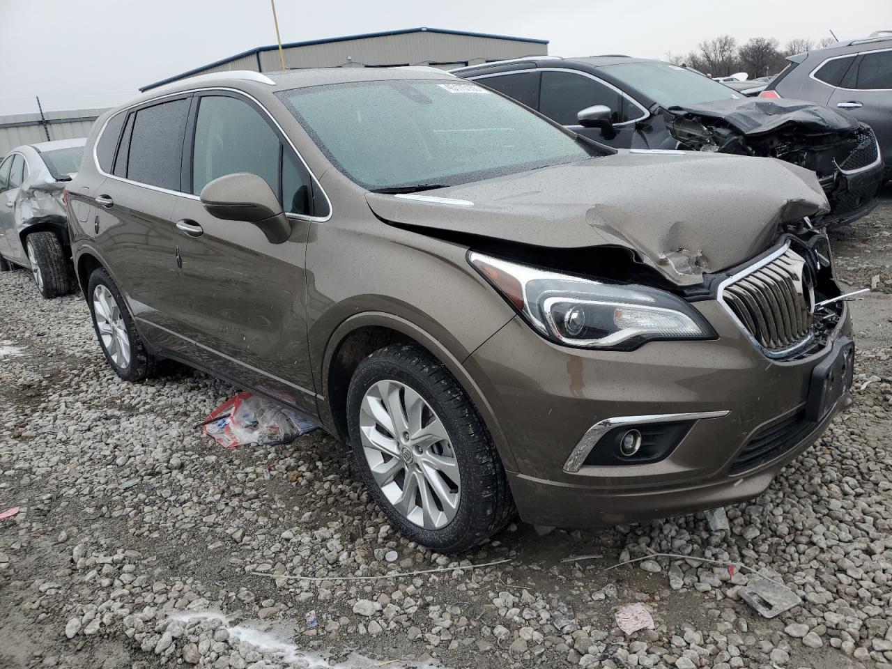 2017 Buick Envision VIN LRBFXESX2HD123539 Copart auction photo, front end damage thumbnail 4