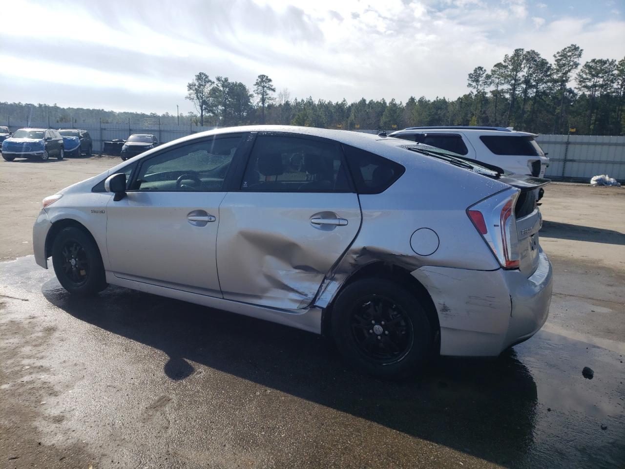 2013 Toyota Prius VIN JTDKN3DU4D5647700 Copart auction photo, side / rear end damage thumbnail 2