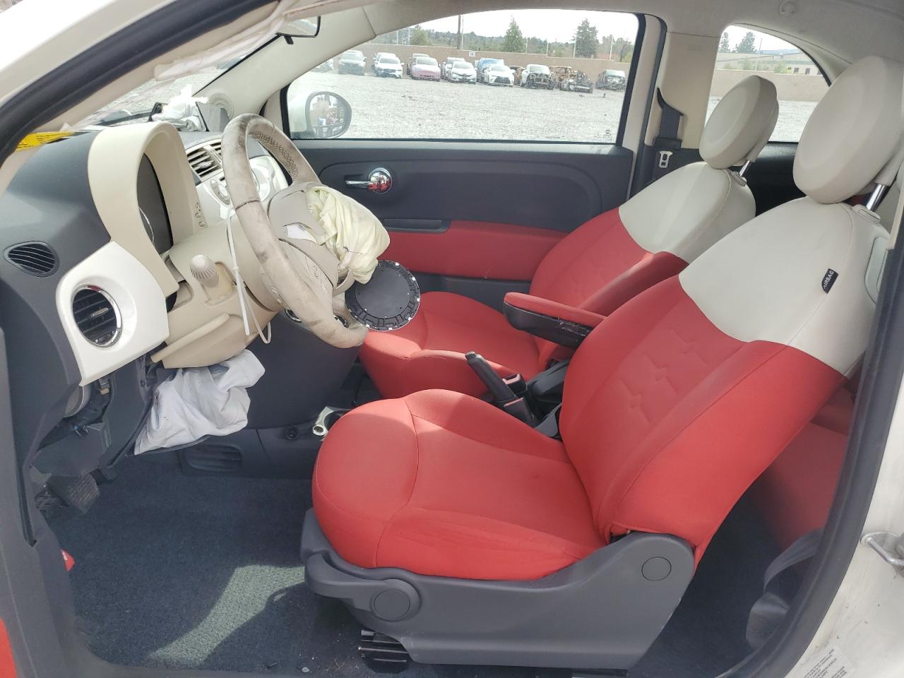 2013 Fiat 500 VIN 3C3CFFDR4DT651992 Copart auction photo, front end / side damage thumbnail 7