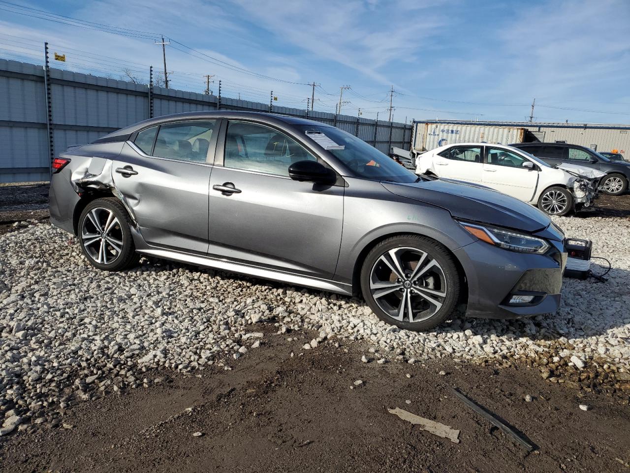 2020 Nissan Sentra VIN 3N1AB8DV1LY259015 Copart auction photo, side / rear end damage thumbnail 4