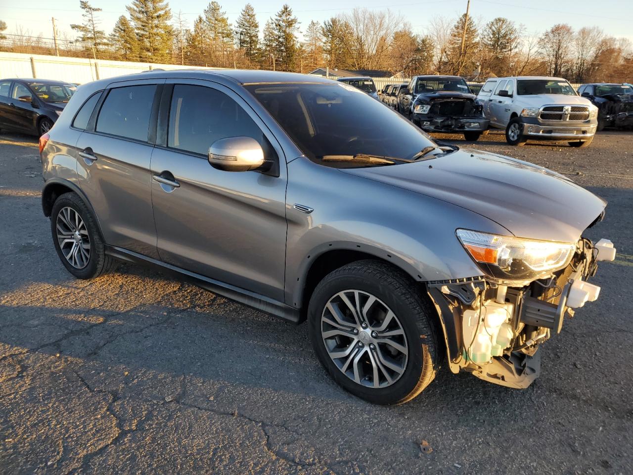 2018 Mitsubishi Outlander VIN JA4AP3AU0JU022796 Copart auction photo, front end / rear end damage thumbnail 4