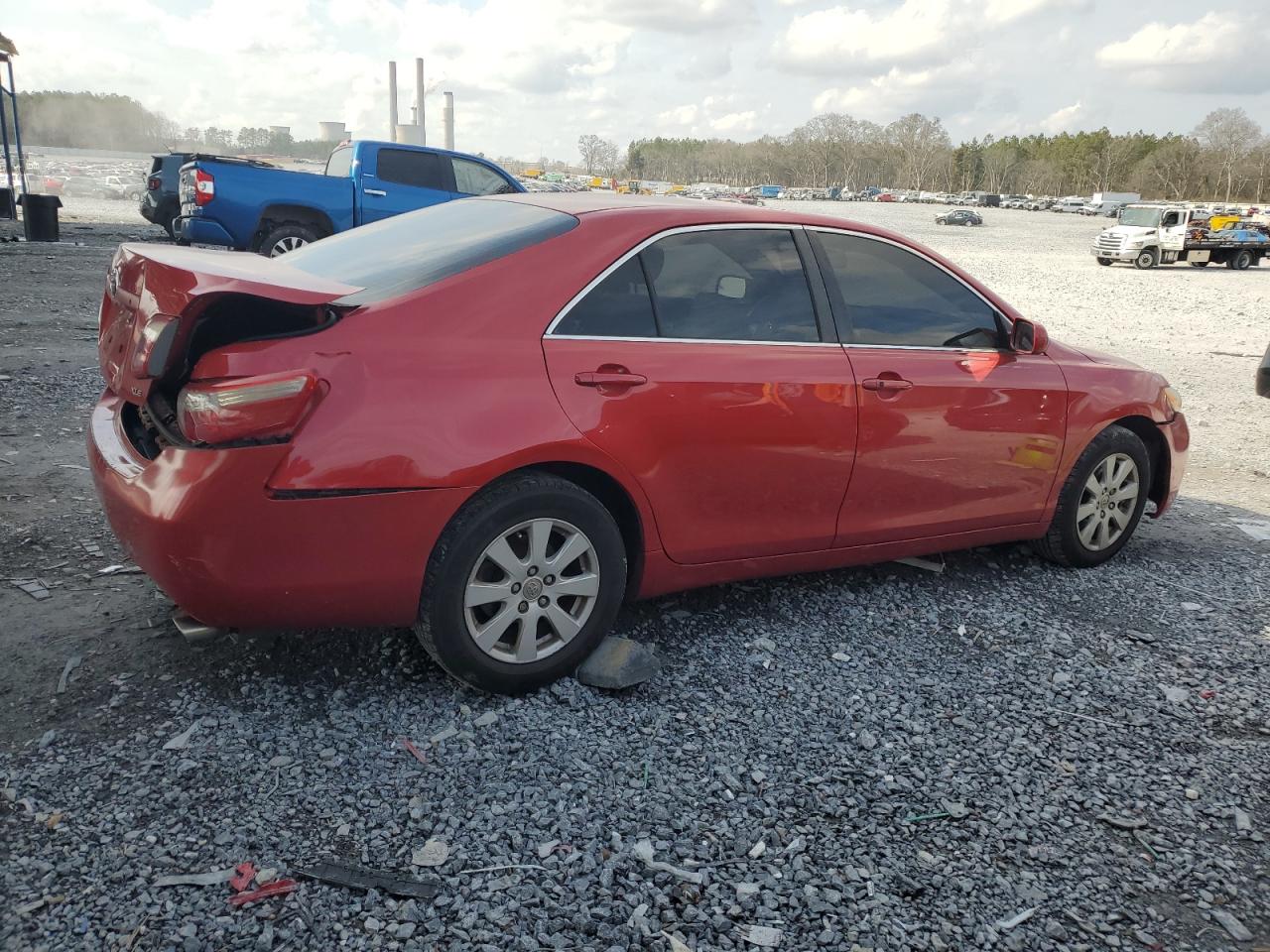 2007 Toyota Camry VIN 4T1BK46K37U016842 Copart auction photo, rear end / front end damage thumbnail 3