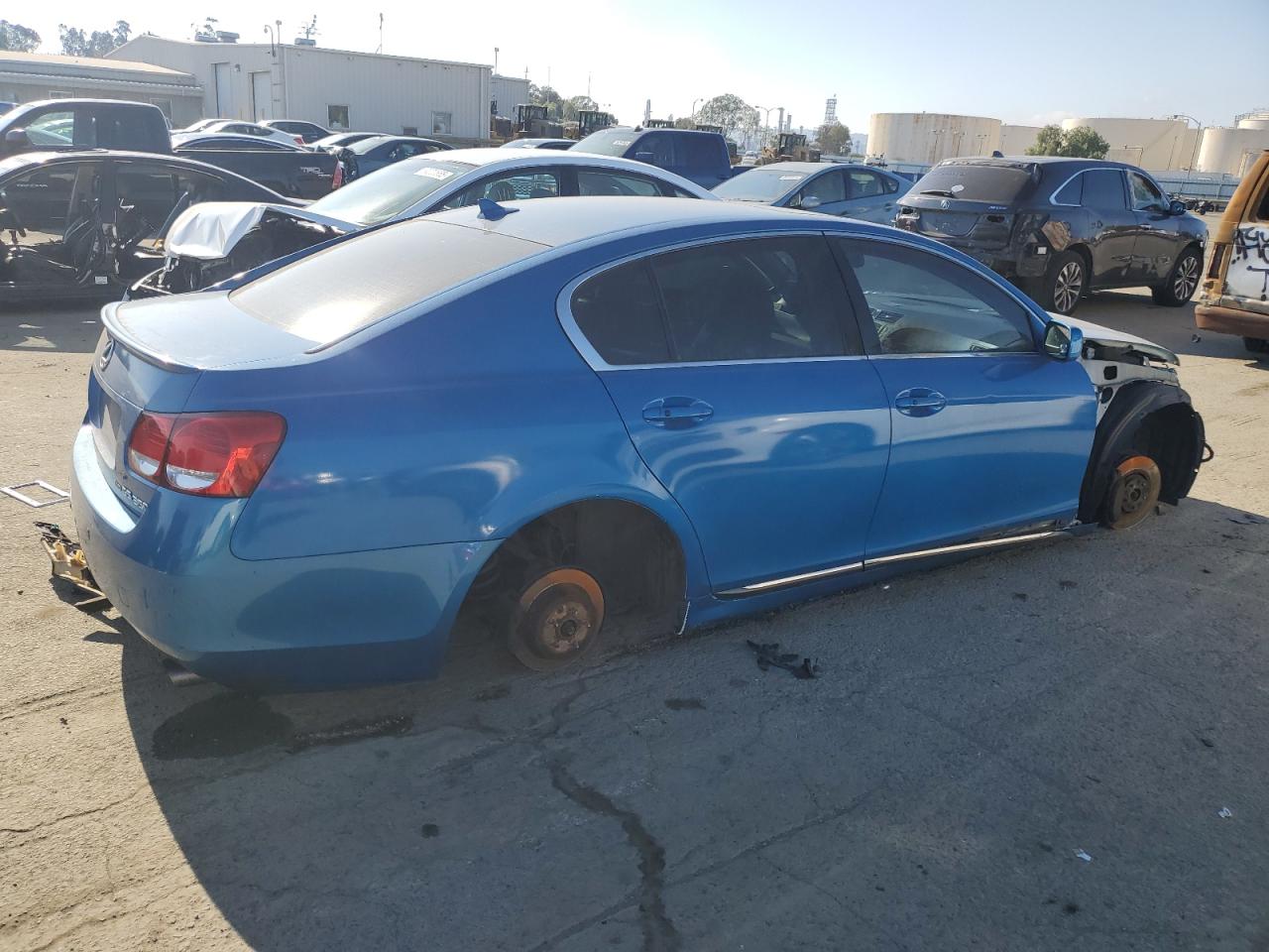 2007 Lexus GS VIN JTHCE96S970005587 Copart auction photo, vandalism / stripped damage thumbnail 3